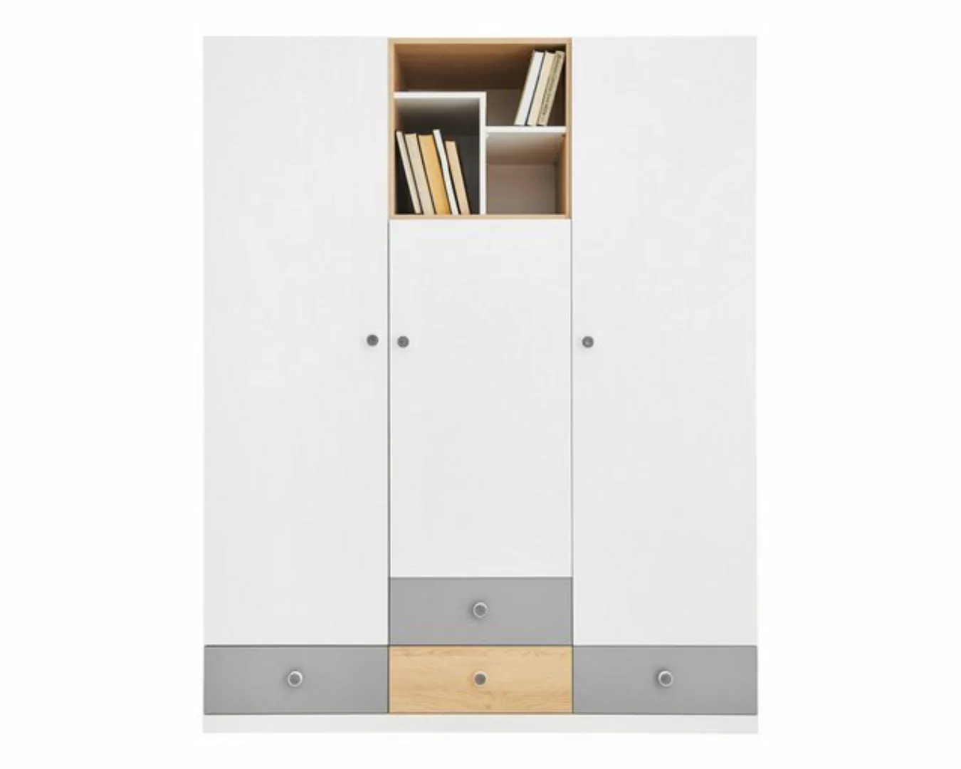 Deine Möbel 24 Kinderkleiderschrank POKO 01 150 / 190 / 50 cm [B/H/T] in Bi günstig online kaufen