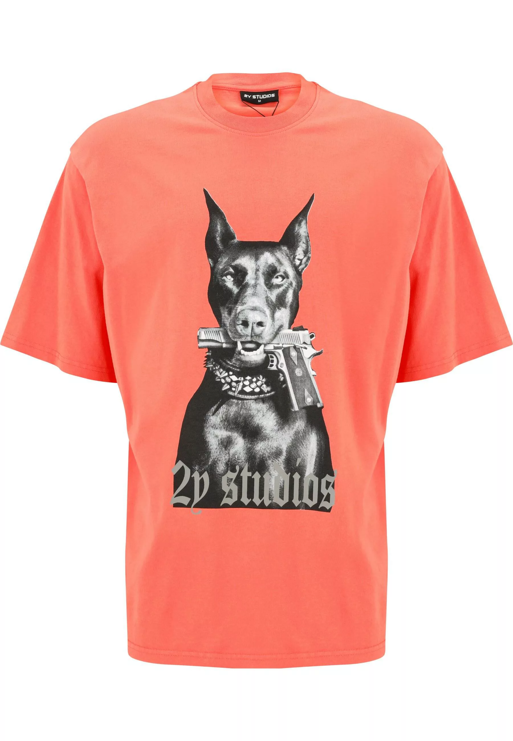 2Y Studios T-Shirt "2Y Studios Herren Doberman Oversize Tee" günstig online kaufen