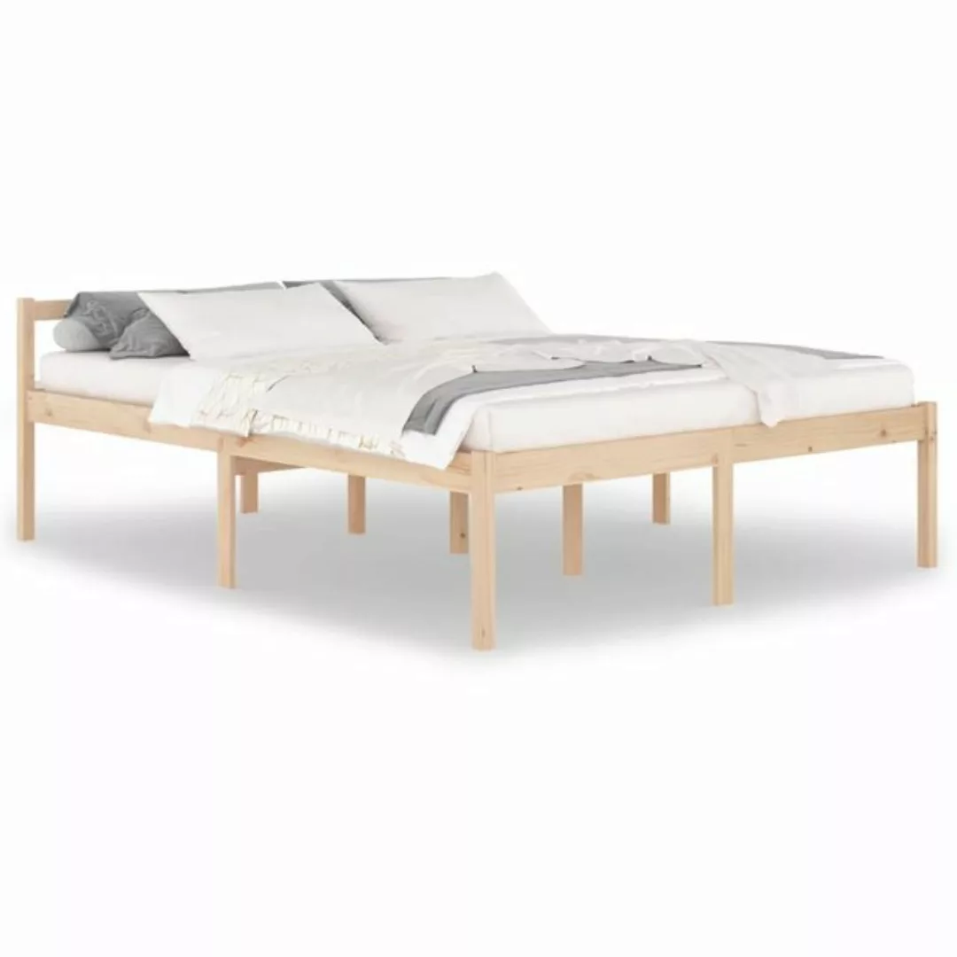 furnicato Bett Seniorenbett 160x200 cm Massivholz Kiefer (1-tlg) günstig online kaufen