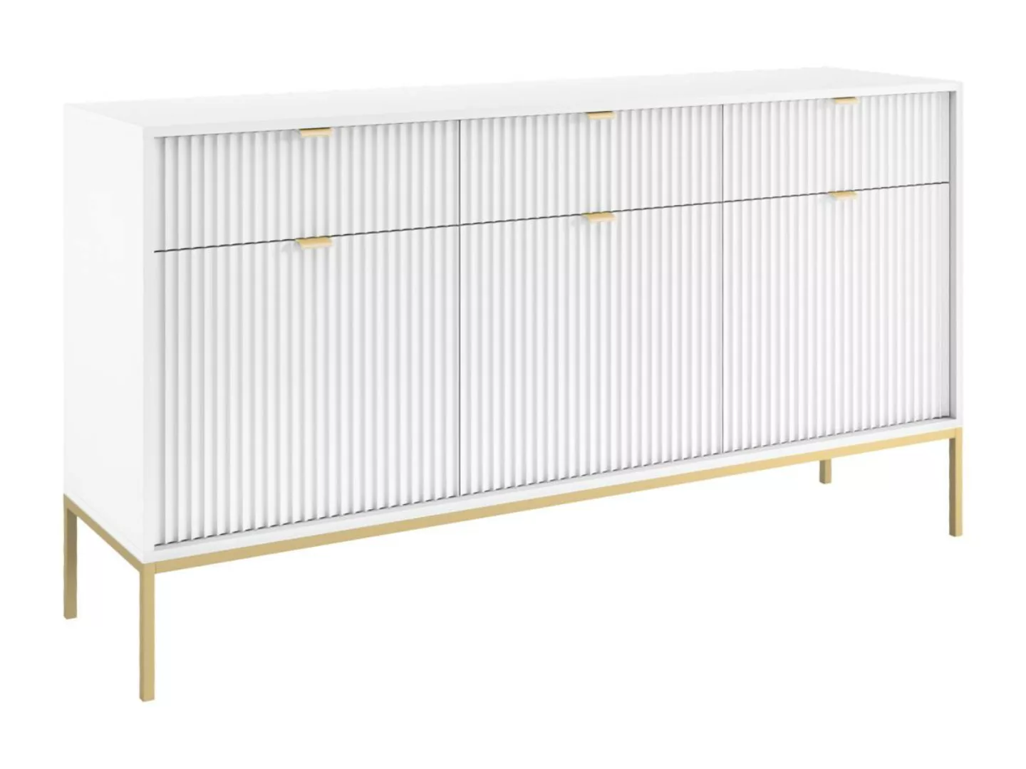 Sideboard mit 3 Türen & 3 Schubladen - Weiß - LIOUBA von Pascal MORABITO günstig online kaufen