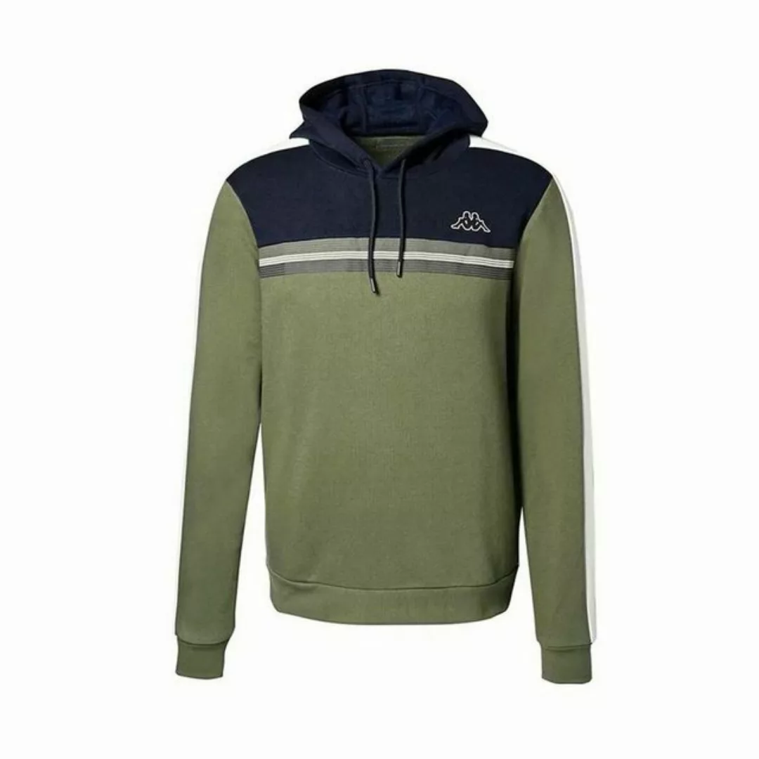 Kappa Sweater Herren Sweater mit Kapuze Kappa Olive günstig online kaufen