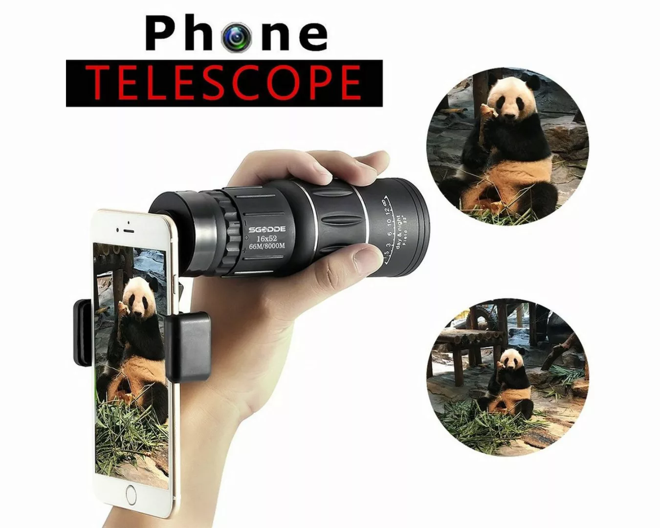 SGODDE Monocular Set für Smartphones für klare weite Sicht Monokular (weite günstig online kaufen