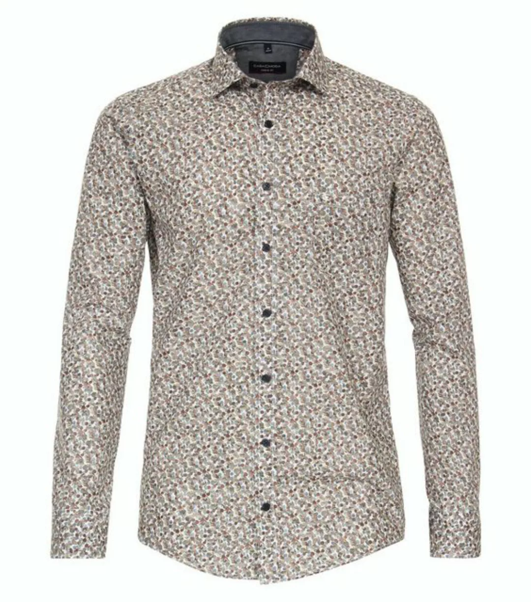 CASAMODA Langarmhemd Casamoda Hemd Casual fit modischer Print XL (1-tlg) günstig online kaufen