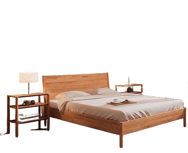 Natur24 Einzelbett Bett Zola 1 Kernbuche massiv 90x220 mit Holzkopfteil und günstig online kaufen