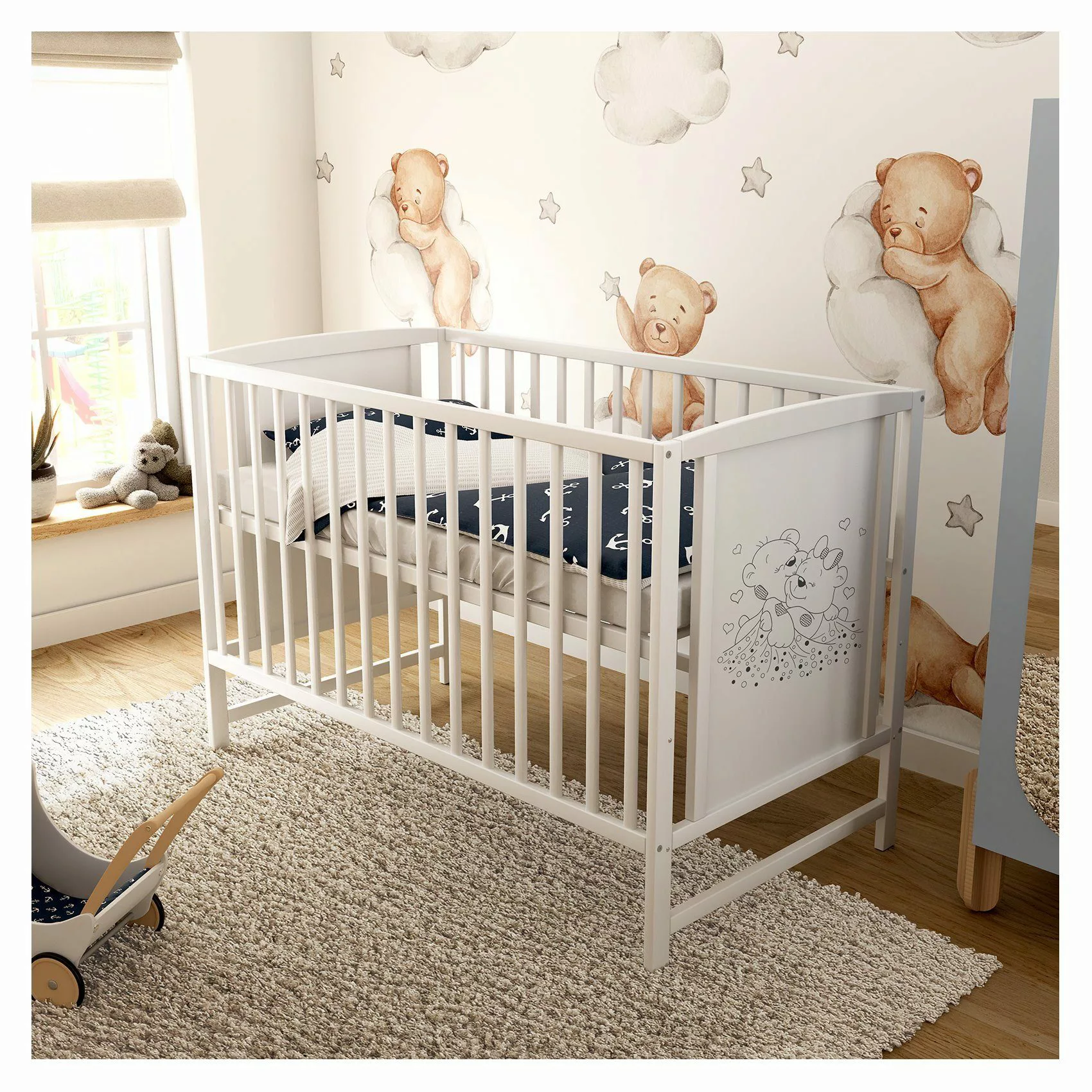 Baby-Delux Babybett Mia, Kinderbett 60x120 cm günstig online kaufen
