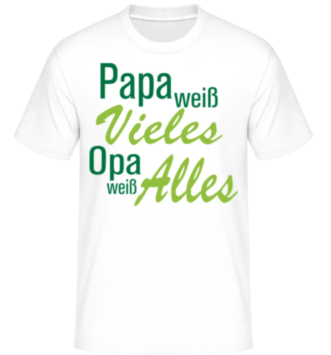 Opa Weiß Alles · Shirtinator Männer T-Shirt günstig online kaufen