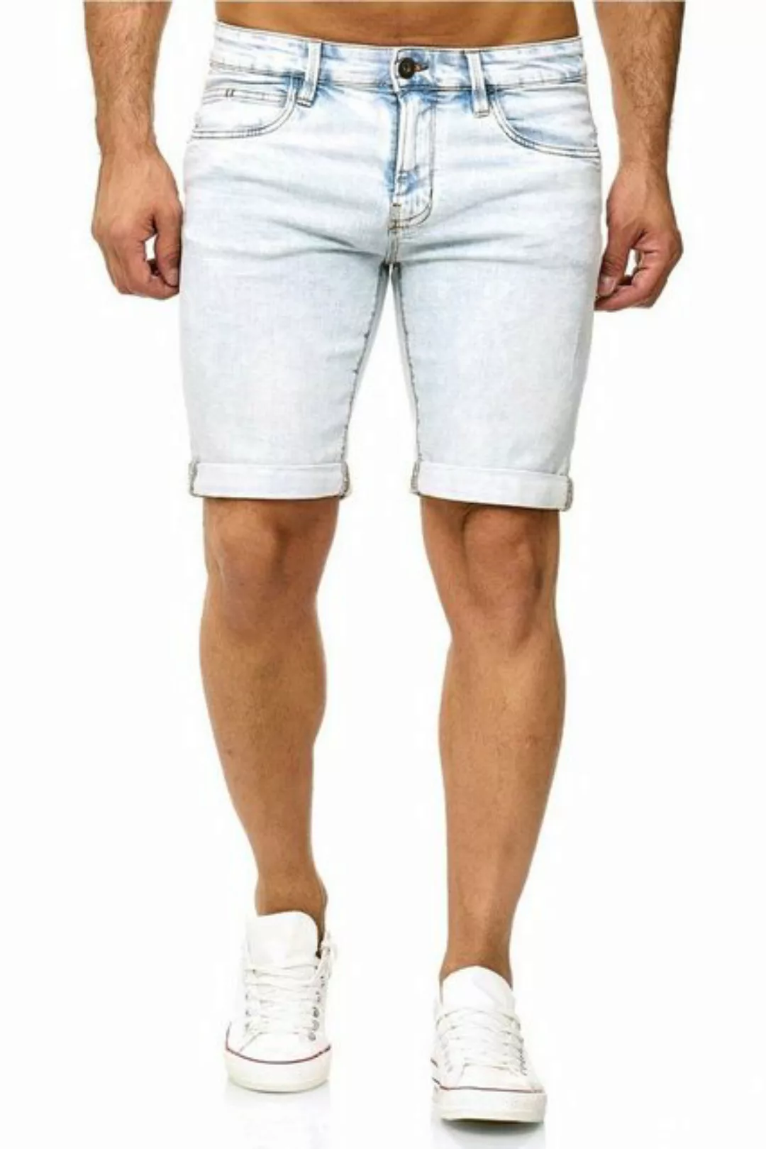 Indicode Shorts Kaden Jeans im Used Look günstig online kaufen