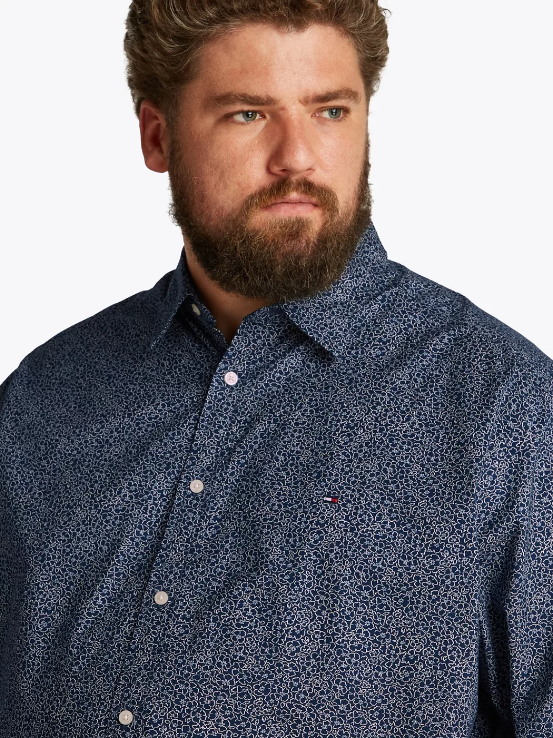 Tommy Hilfiger Big & Tall Langarmhemd "BT-FLX POPLIN LINR FLORAL S-B", in G günstig online kaufen