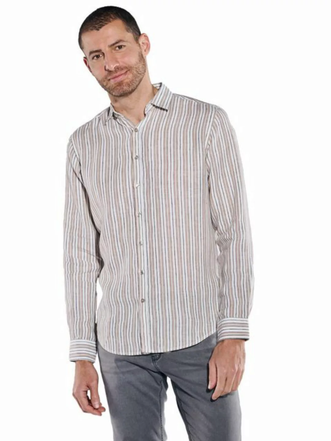 Engbers Langarmhemd Langarm-Hemd aus Leinen günstig online kaufen