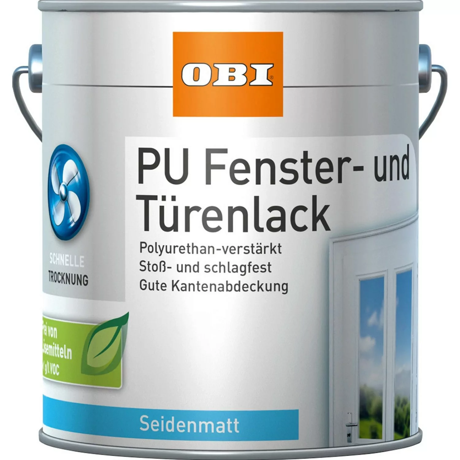 OBI Fenster- und Türenlack Weiß seidenmatt 2 l günstig online kaufen