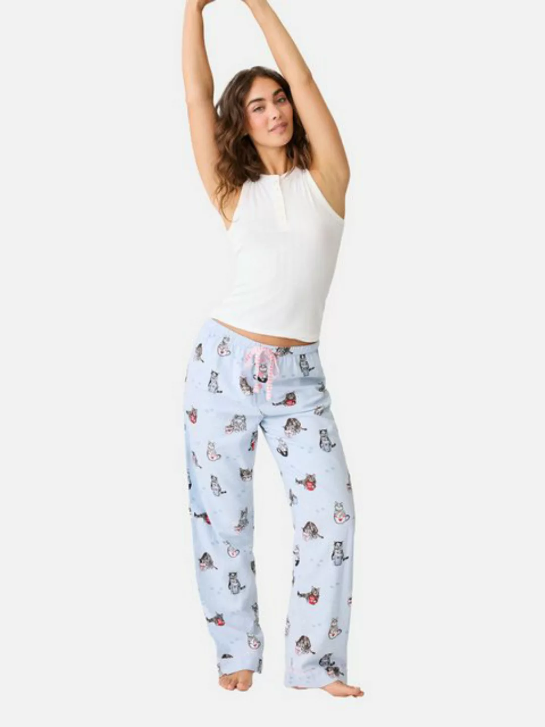 PJ Salvage Pyjamahose Flannels schlaf-hose pyjama schlafmode günstig online kaufen