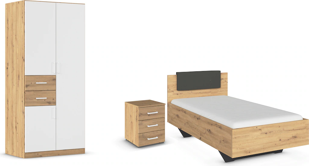 rauch Schlafzimmer-Set "Maika", (Set, 3 St.), Schrank in 3 Breiten und 2 Hö günstig online kaufen