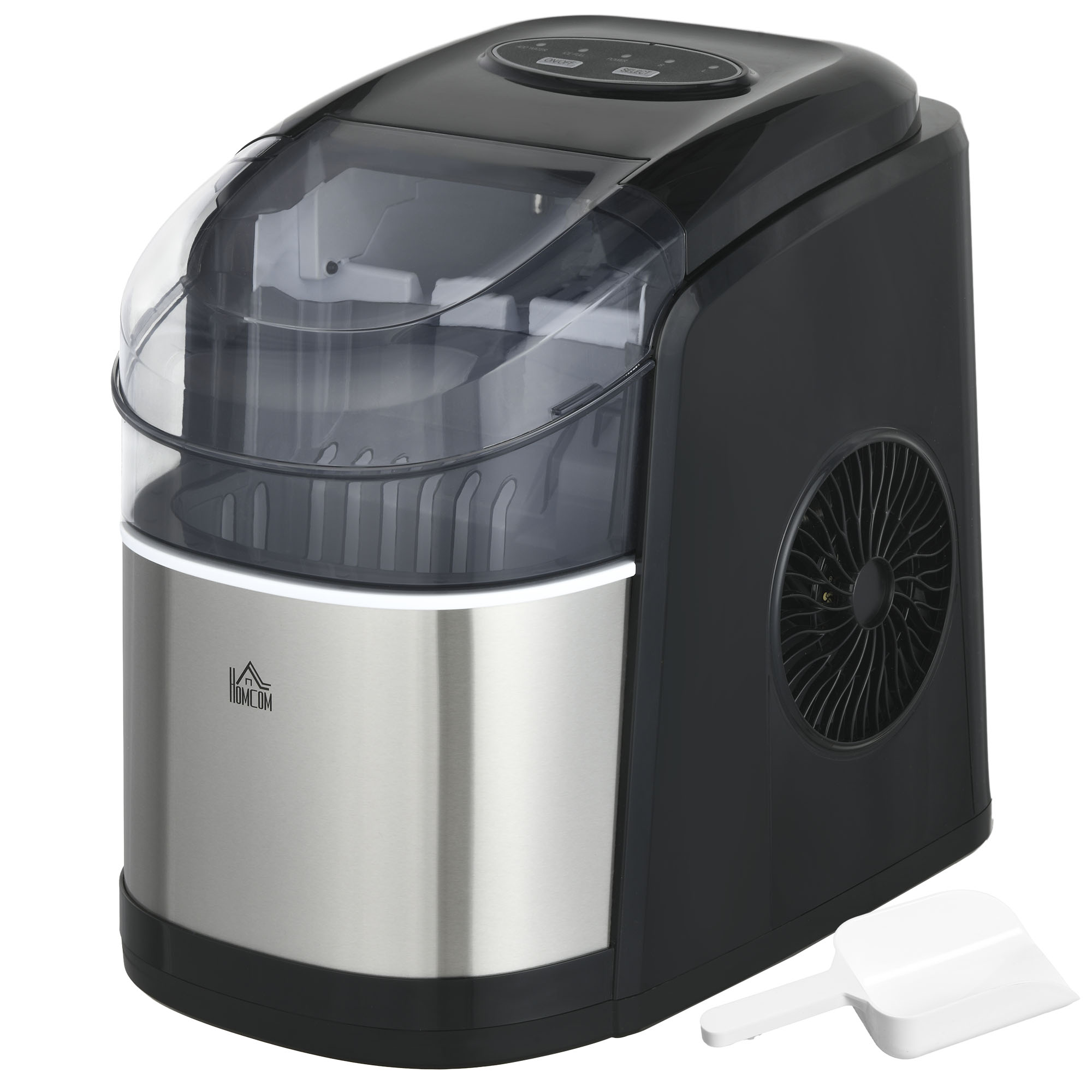 HOMCOM Eiswürfelmaschine Ice Maker 12kg Tag 9 Stück in 6-12 Minuten 1,8L Ei günstig online kaufen