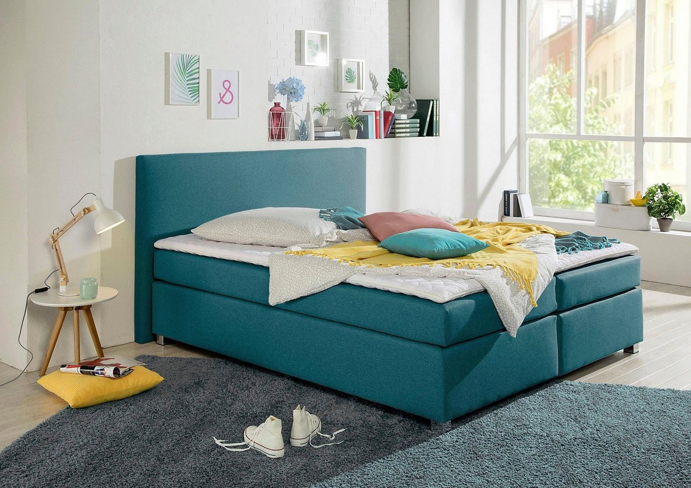 INOSIGN Boxspringbett "Eliana", inkl. Topper, in 4 Breiten, 3 Matratzenarte günstig online kaufen