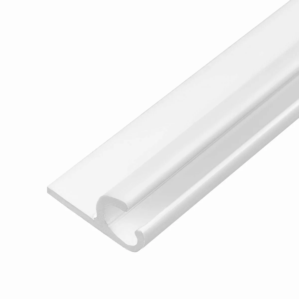 LYSEL® U-Laufschiene Kederschiene Aluminium weiß für günstig online kaufen