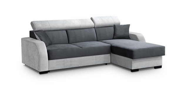 Beautysofa Ecksofa Ecksofa L-Form Ecke BUENO mit Schlaffunktion Polstersofa günstig online kaufen