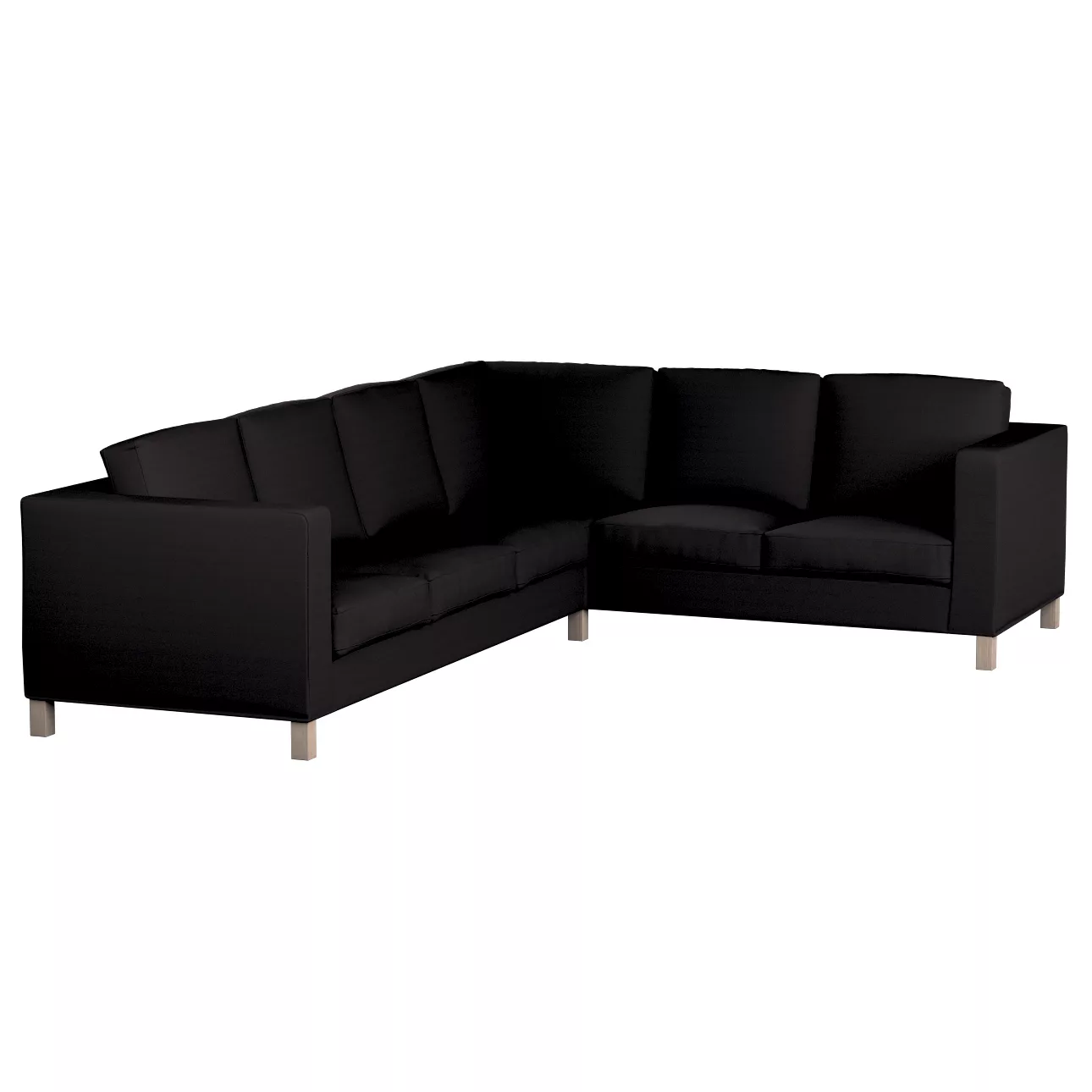 Bezug für Karlanda Sofa Ecke links, anthrazit, 36cm x 30cm x 50cm, Cotton P günstig online kaufen