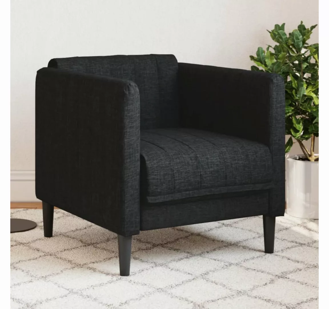vidaXL Sofa Sessel Schwarz Stoff günstig online kaufen