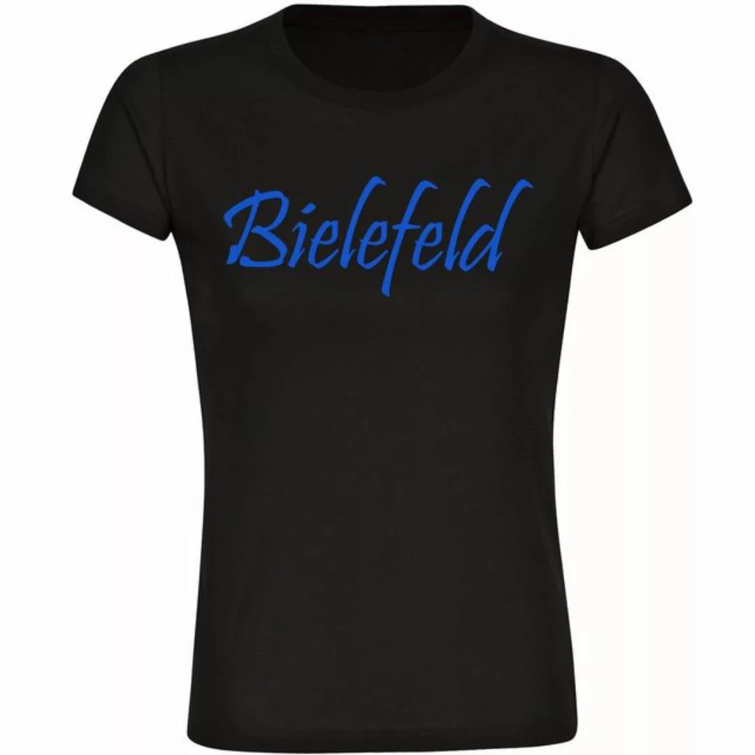 multifanshop T-Shirt Damen Bielefeld - Schriftzug - Frauen günstig online kaufen