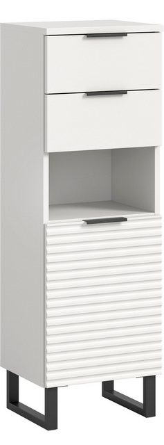 welltime Unterschrank Litica, Höhe 110 cm, 2 Schubkästen, 1 Tür, 1 offenes günstig online kaufen