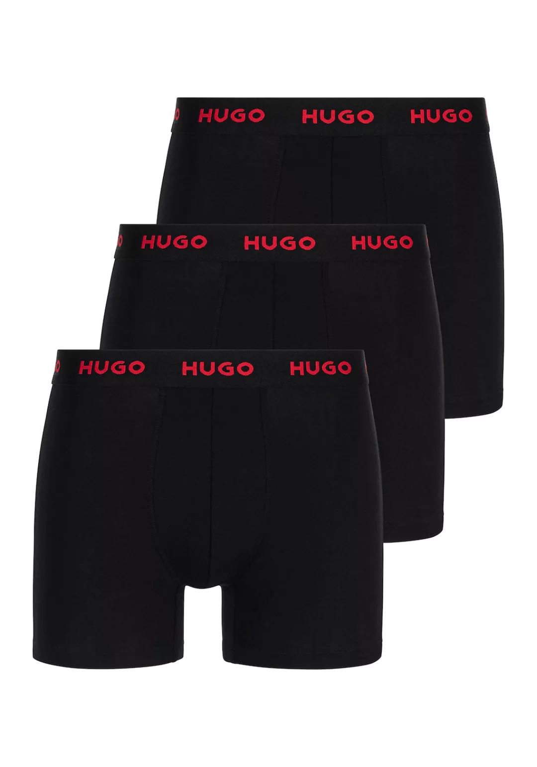 HUGO Underwear Boxer "BOXERBR TRIPLE", (Packung, 3 St., 3er), mit elastisch günstig online kaufen