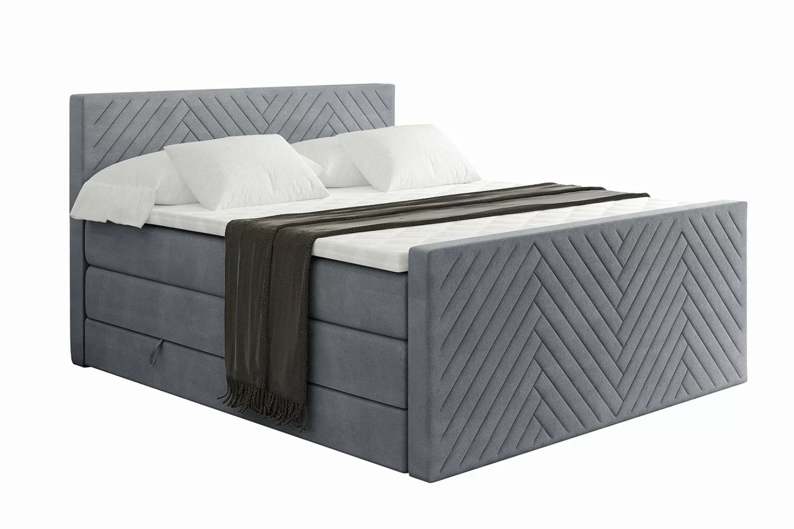 ALTDECOR Boxspringbett VEXA-Z KING (Multipocket-Matratze H4, günstig online kaufen