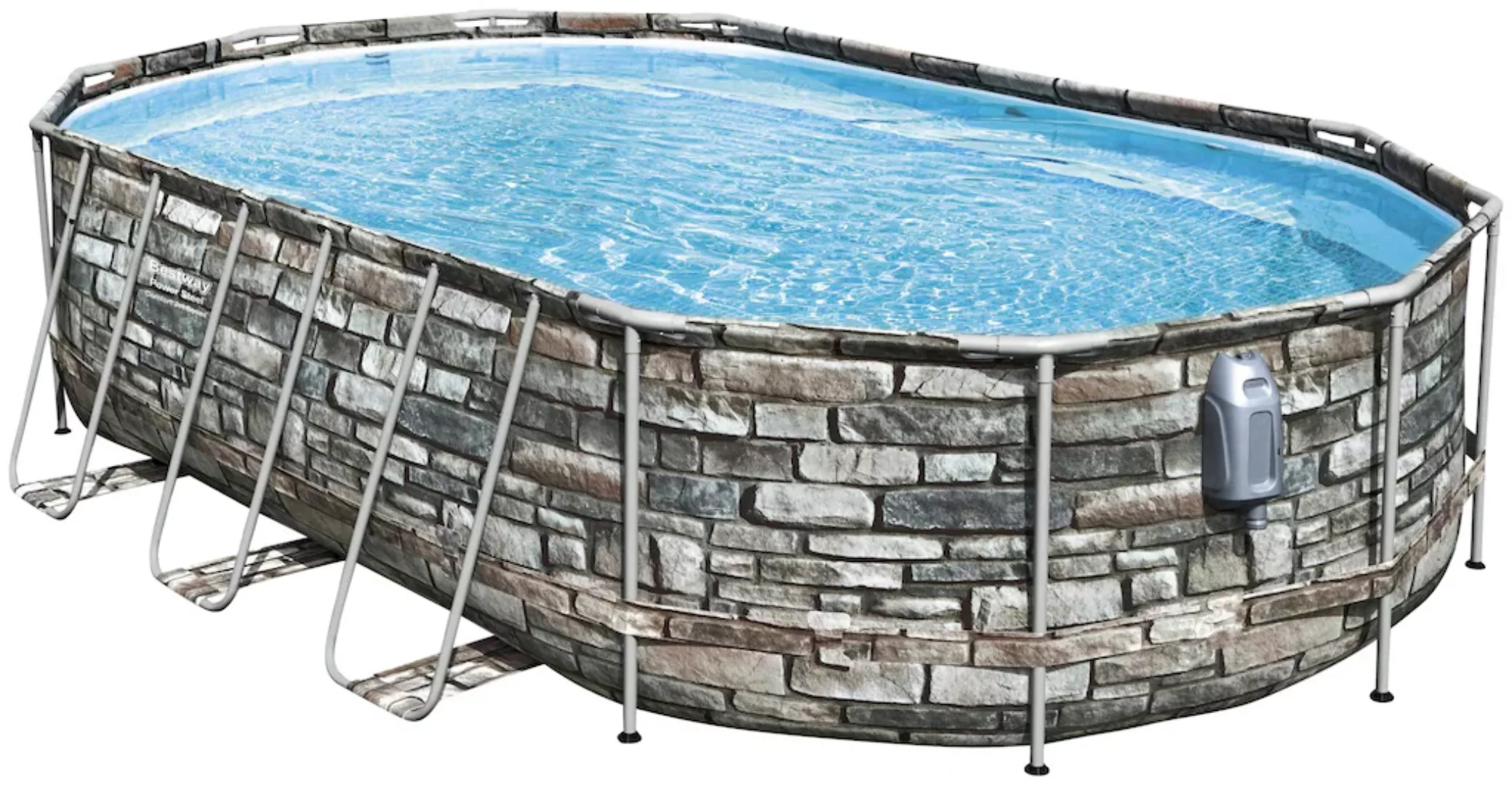 Power Steel™ Comfort Jet™ Frame Pool 610 x 366 x 122 cm günstig online kaufen