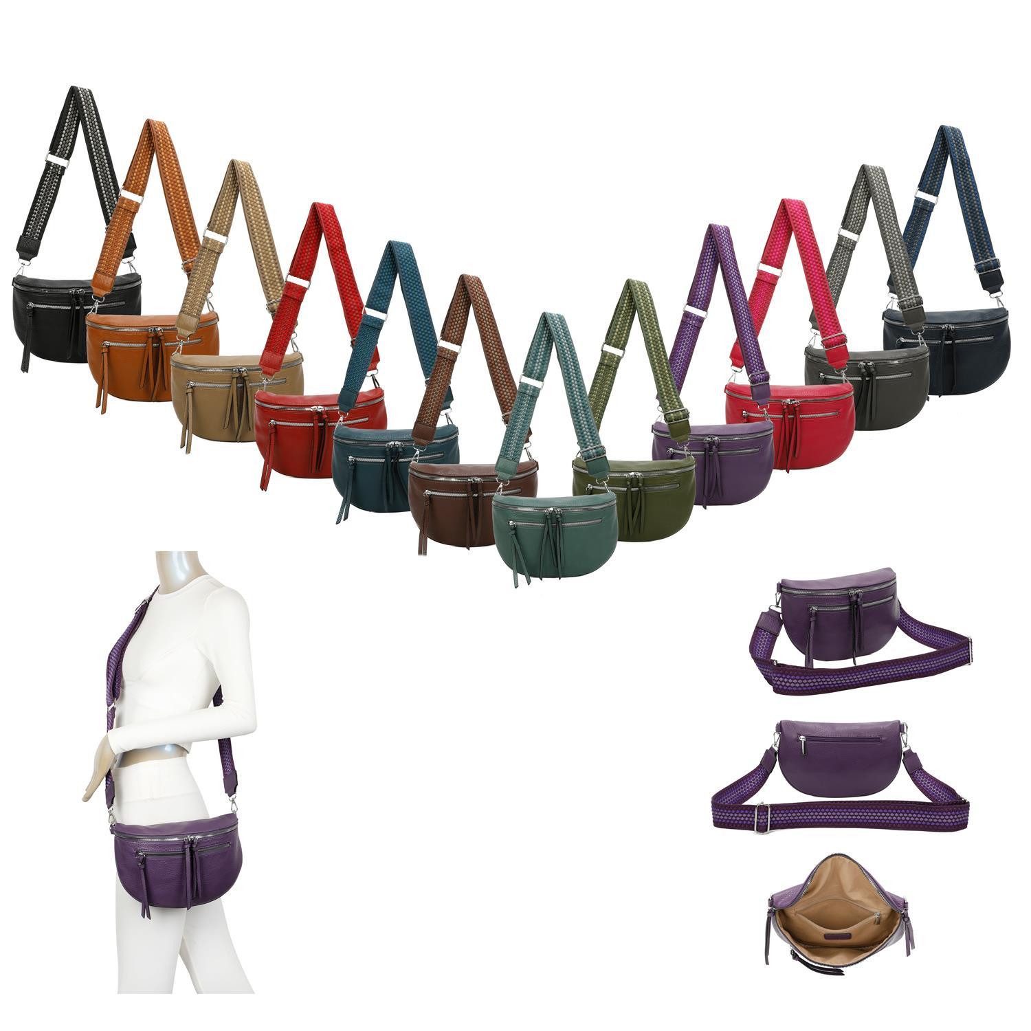 ITALYSHOP24 Bauchtasche Damen Brusttasche Crossover Umhängetasche günstig online kaufen