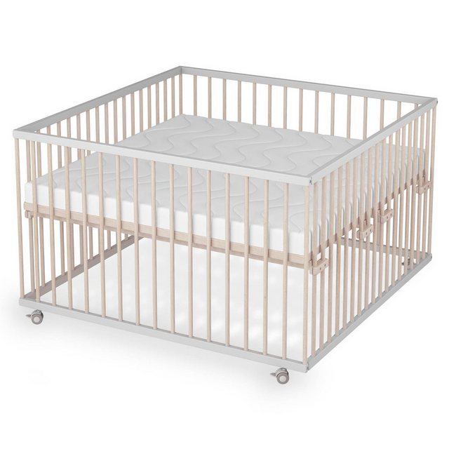 Sämann Babybett Babybett 120x120 cm Lattenrost Matratze SleepPlus Zwilling günstig online kaufen