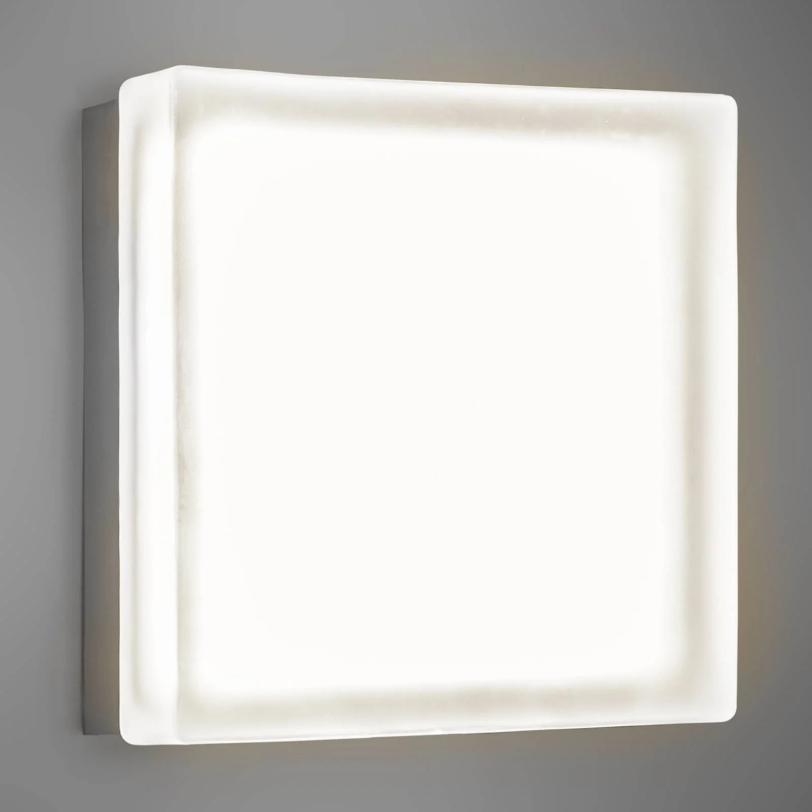 Quadratische LED-Wandleuchte Briq 02 warmweiß günstig online kaufen