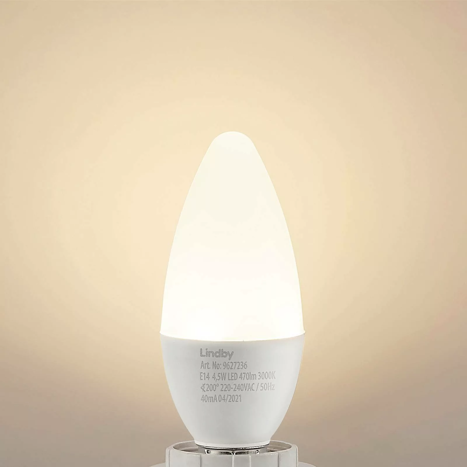 Lindby LED-Kerzenlampe E14 C35 4,5W 3.000K opal günstig online kaufen