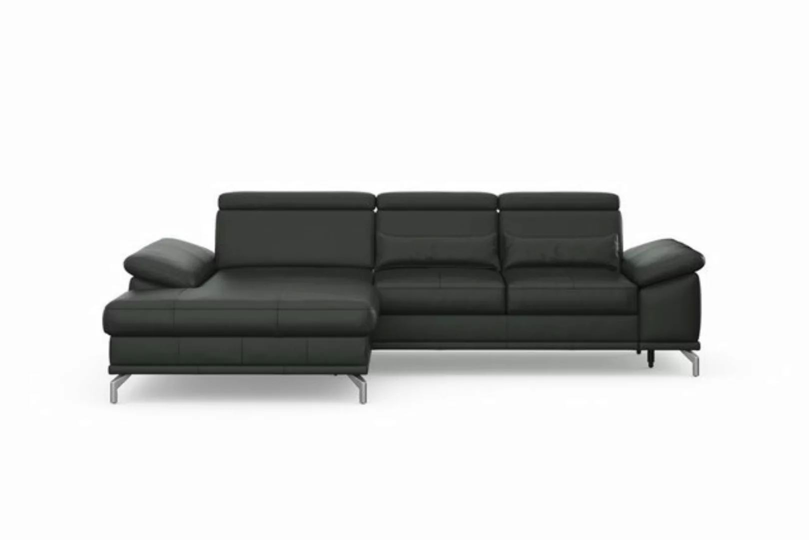 sit&more Ecksofa "Cabrio L-Form, mit Sitztiefenverstellung, Arm- und Kopfte günstig online kaufen