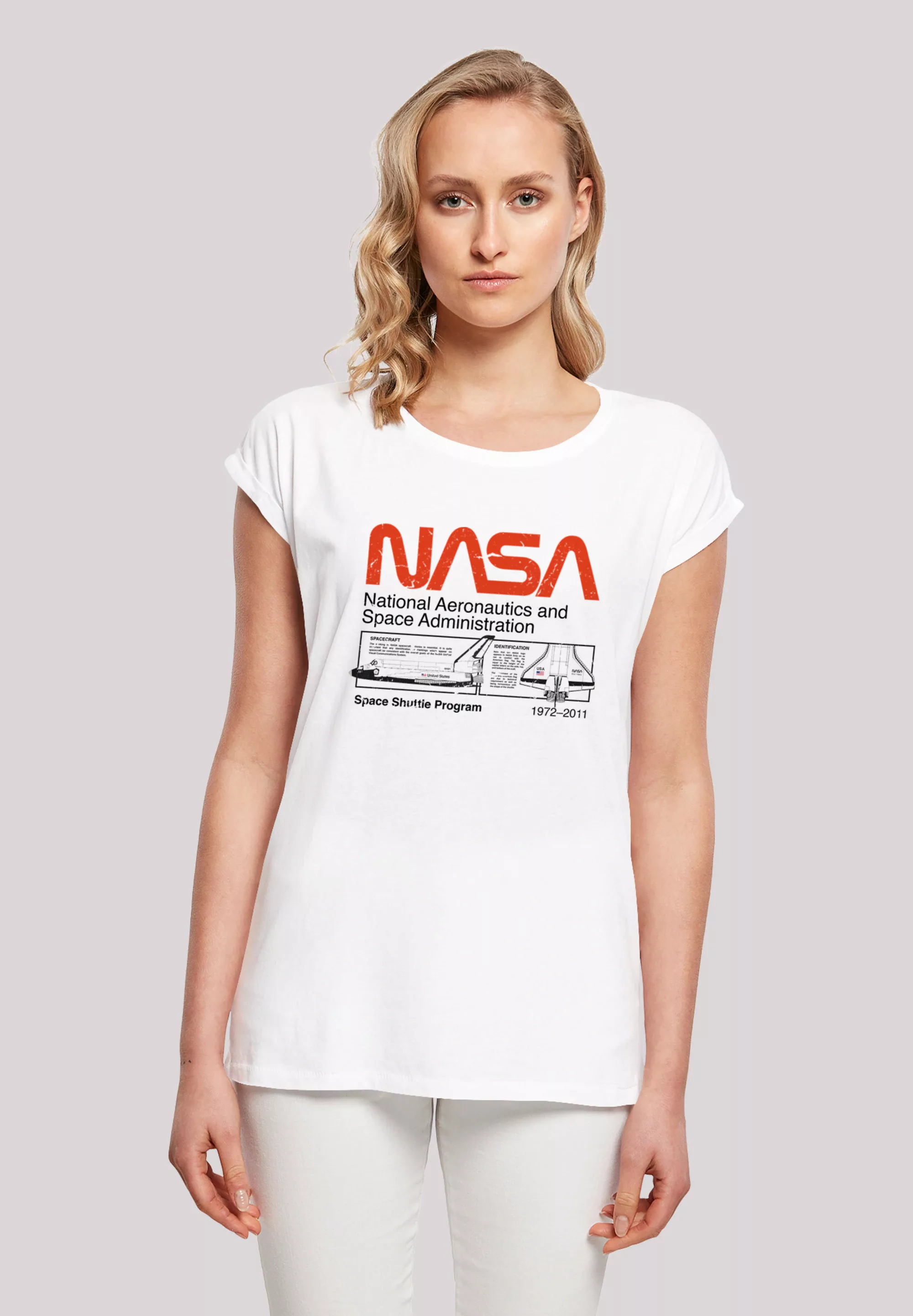 F4NT4STIC T-Shirt "NASA Classic Space Shuttle White" günstig online kaufen