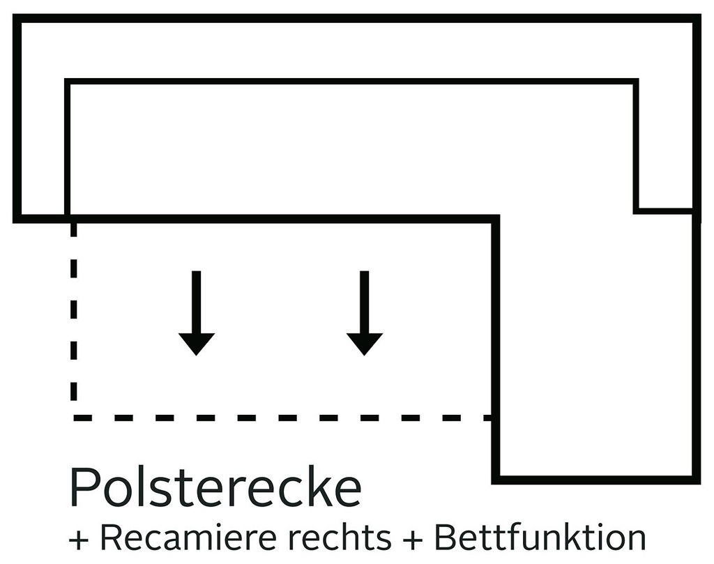 sit&more Ecksofa "Alcudia L-Form", wahlweise mit Bettfunktion günstig online kaufen