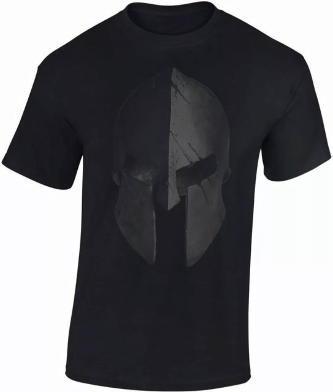 Baddery Print-Shirt Sparta T-Shirt : "Sparta Helm", hochwertiger Siebdruck, günstig online kaufen