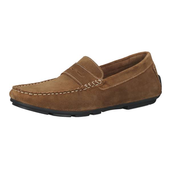 Mercedes Herren Slipper Leder mittelbraun, Gr. 43 günstig online kaufen