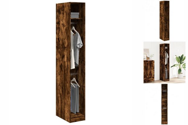 vidaXL Kleiderschrank Kleiderschrank Räuchereiche 30x50x200 cm Holzwerkstof günstig online kaufen