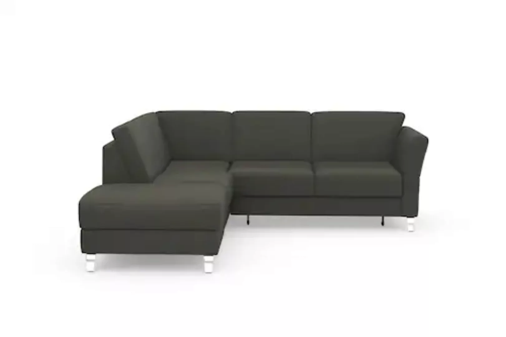 sit&more Ecksofa »Visby L-Form«, Wahlweise mit Bettfunktion und Stauraum, f günstig online kaufen