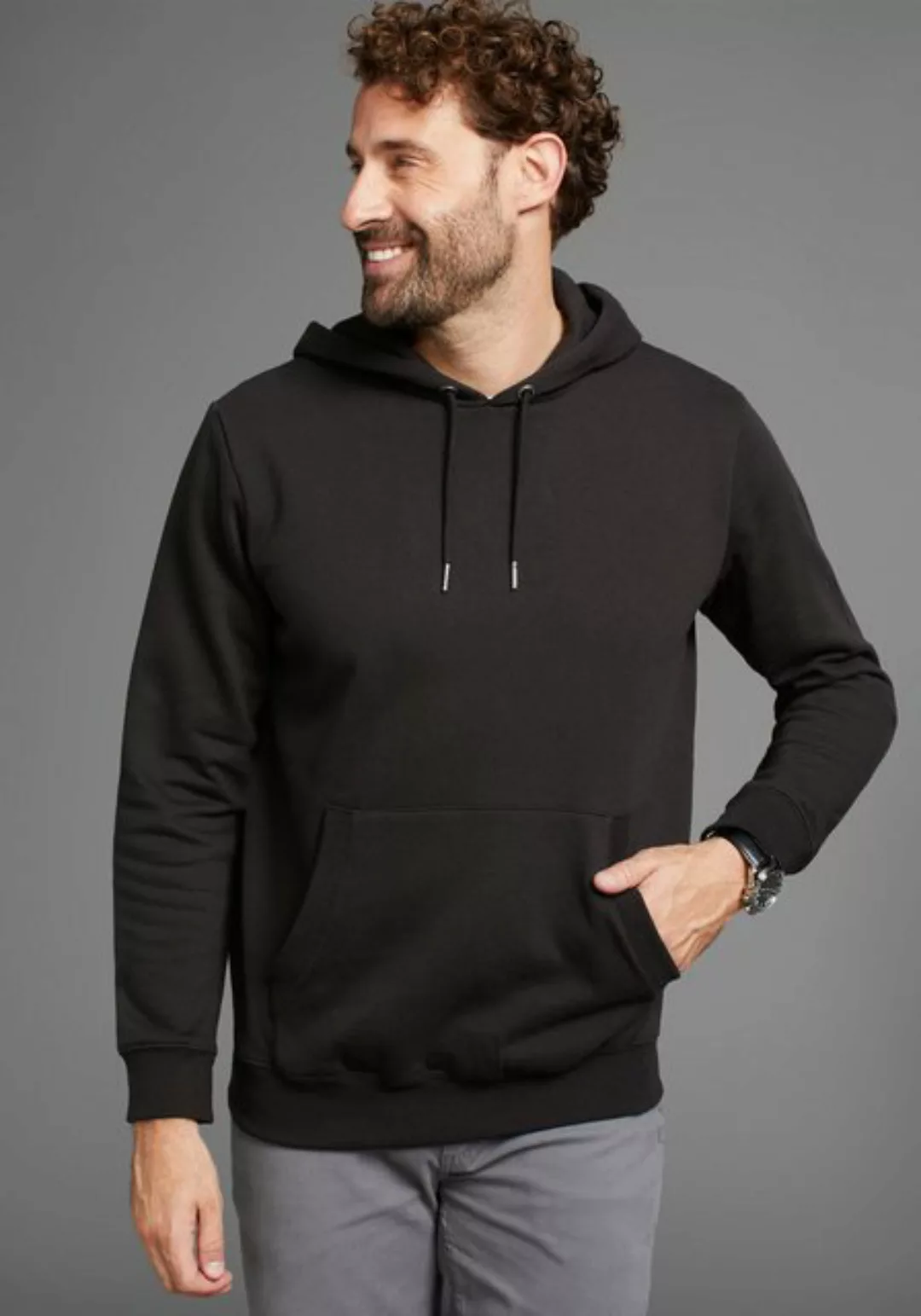 Man's World Kapuzensweatshirt mit Kämguruhtasche günstig online kaufen