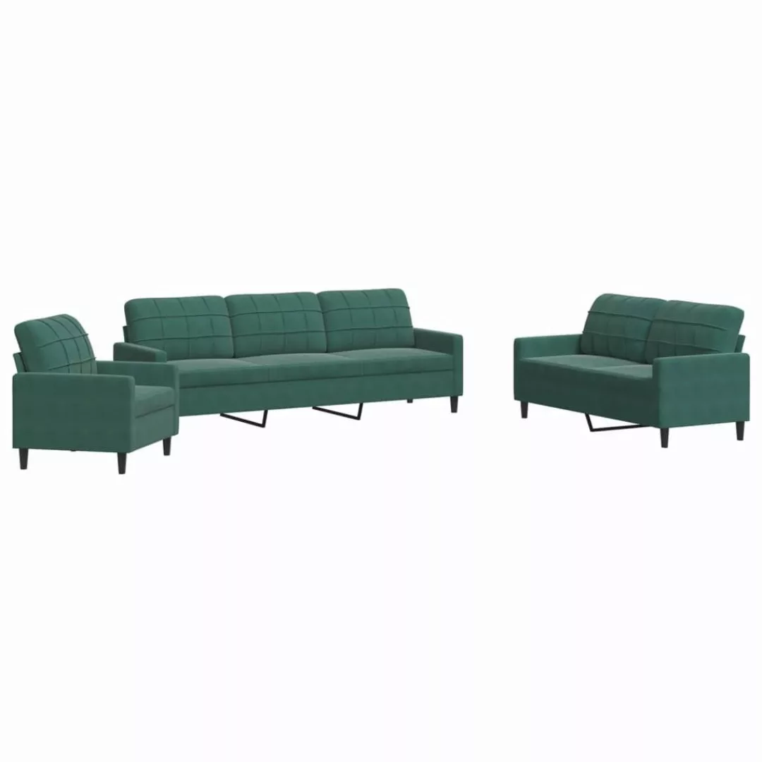 vidaXL Sofa 4-tlg. Sofagarnitur mit Kissen günstig online kaufen