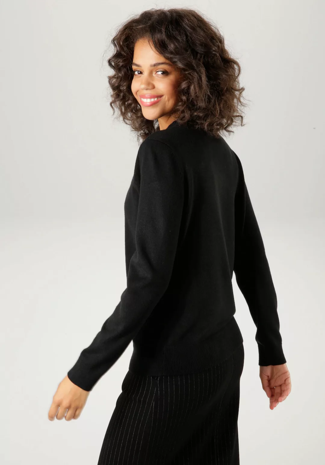 Aniston CASUAL Strickpullover mit Cut-out am Dekolleté - NEUE KOLLEKTION günstig online kaufen