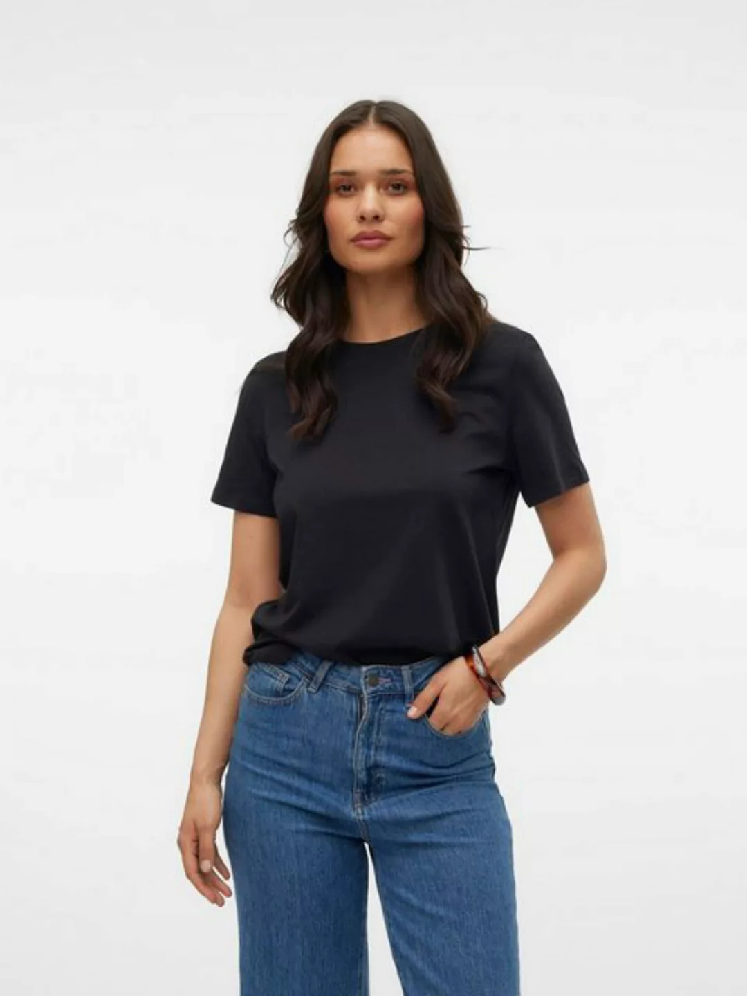 Vero Moda Kurzarmshirt VMPAULINA SS T-SHIRT GA JRS NOOS günstig online kaufen