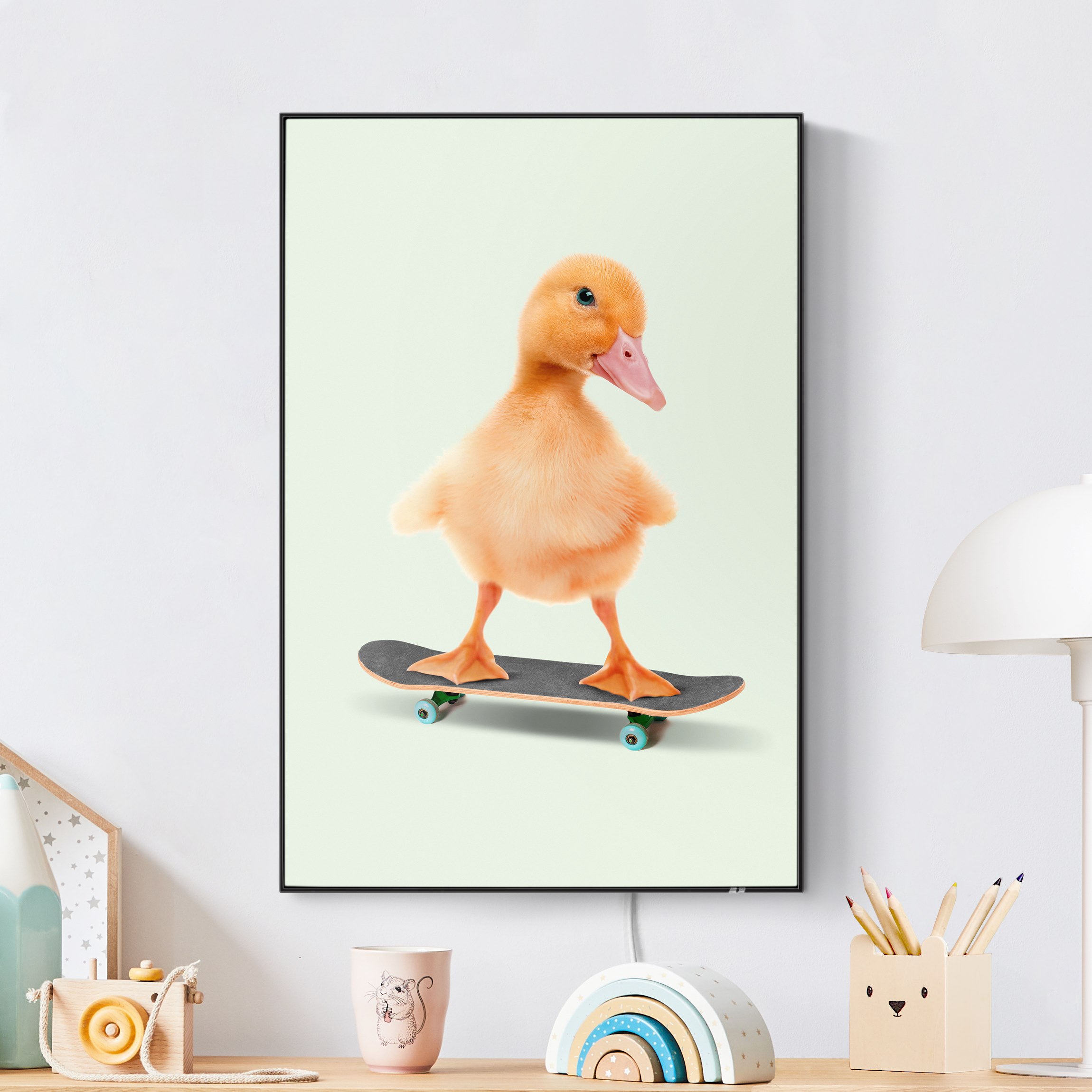 LED-Wechselbild Skate Ente günstig online kaufen