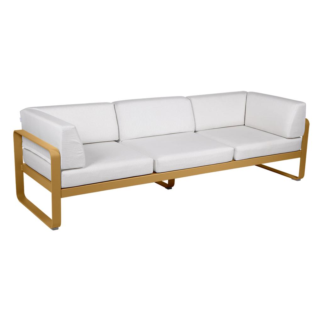 Bellevie 3-Sitzer Club Sofa Outdoor D2 Lebkuchen 81 Grauweiß günstig online kaufen