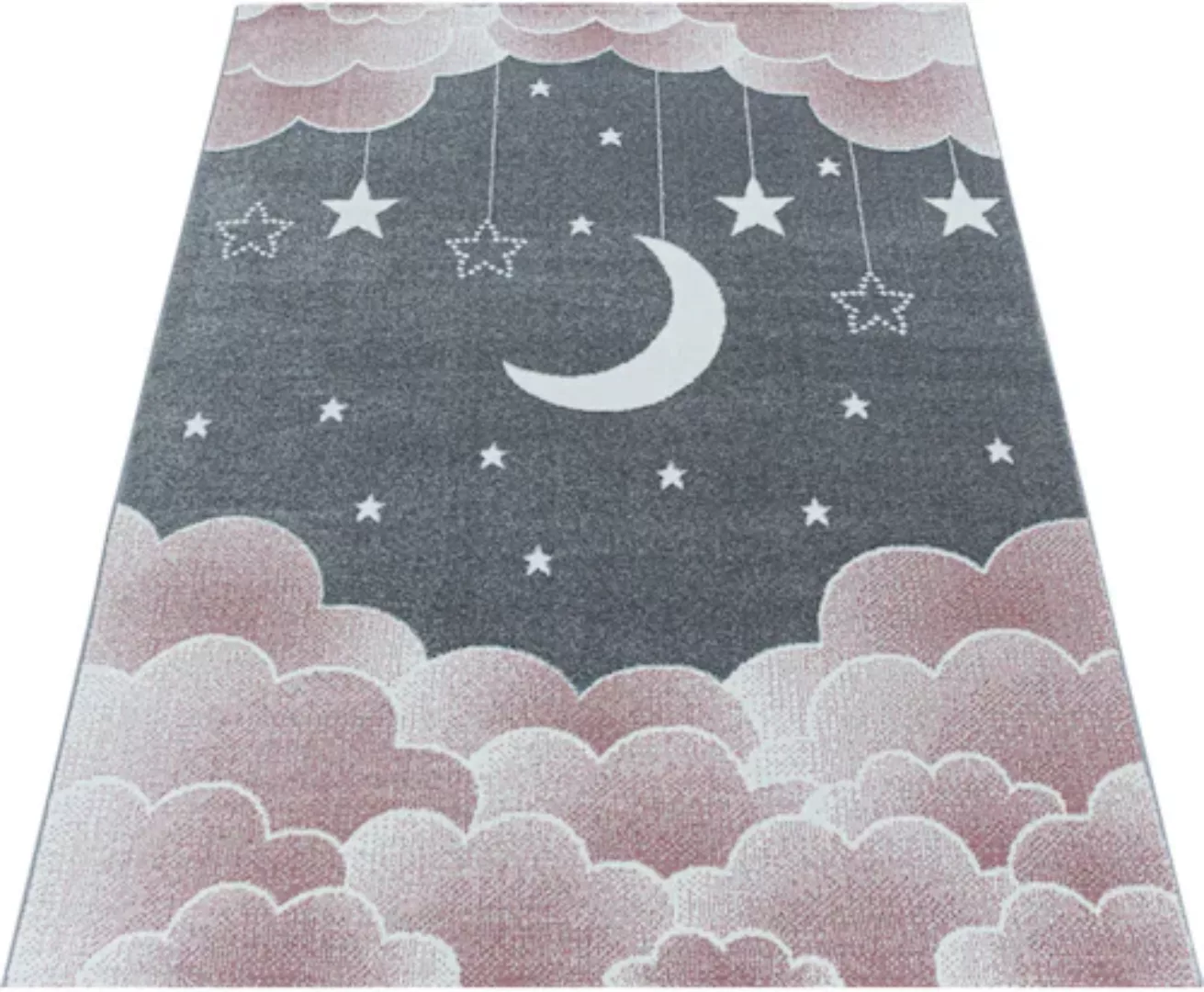Ayyildiz Teppiche Kinderteppich »FUNNY 2101«, rechteckig, Kinder Mond Stern günstig online kaufen