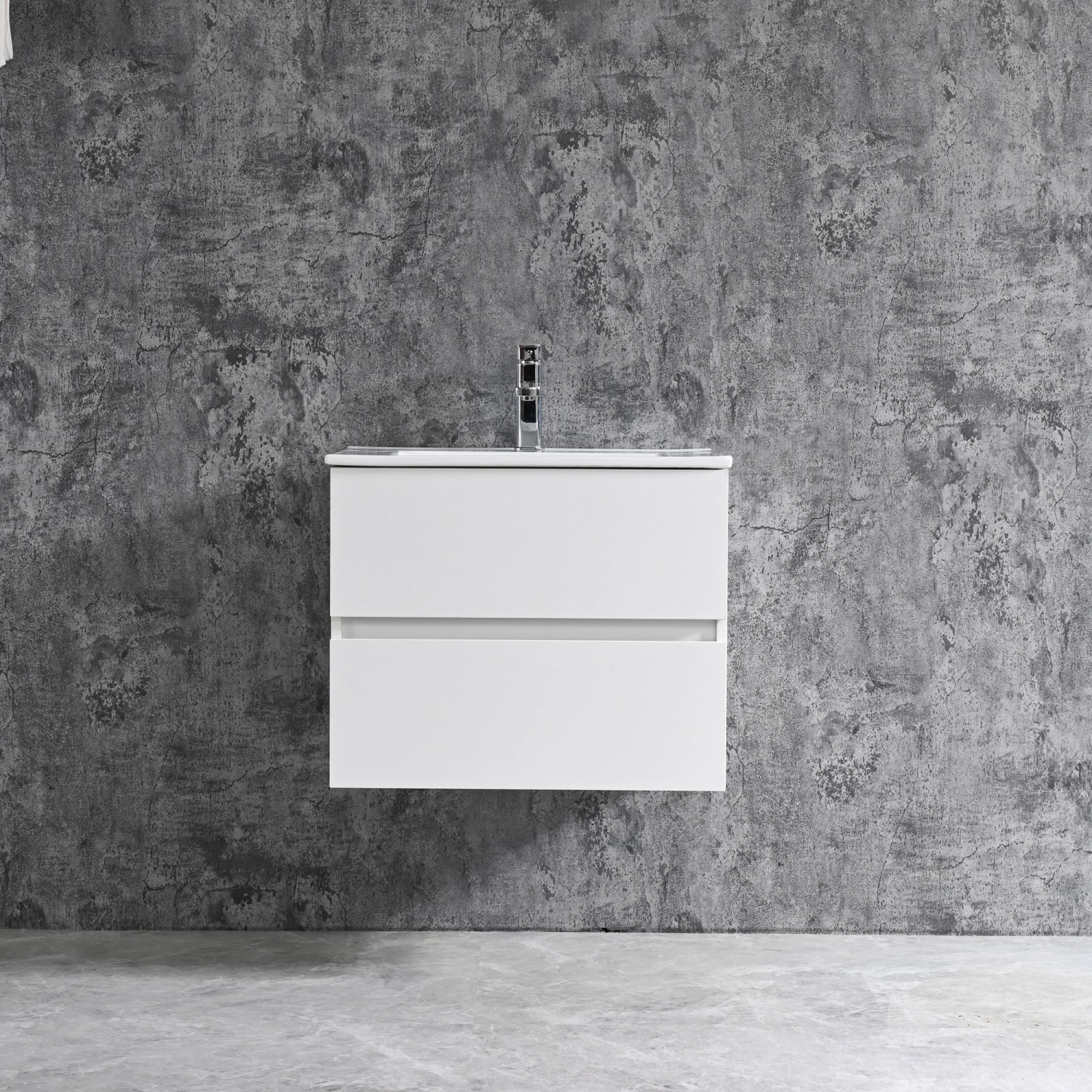 Sanotechnik Einzelwaschtisch Corbo 60 cm Weiß Matt mit Softclose günstig online kaufen