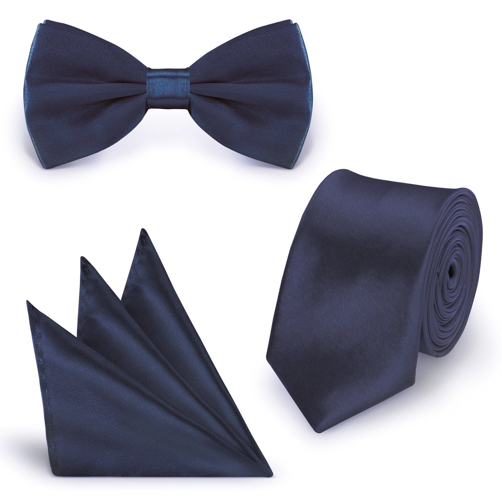 StickandShine Krawatte Krawatte Fliege Einstecktuch SET günstig online kaufen