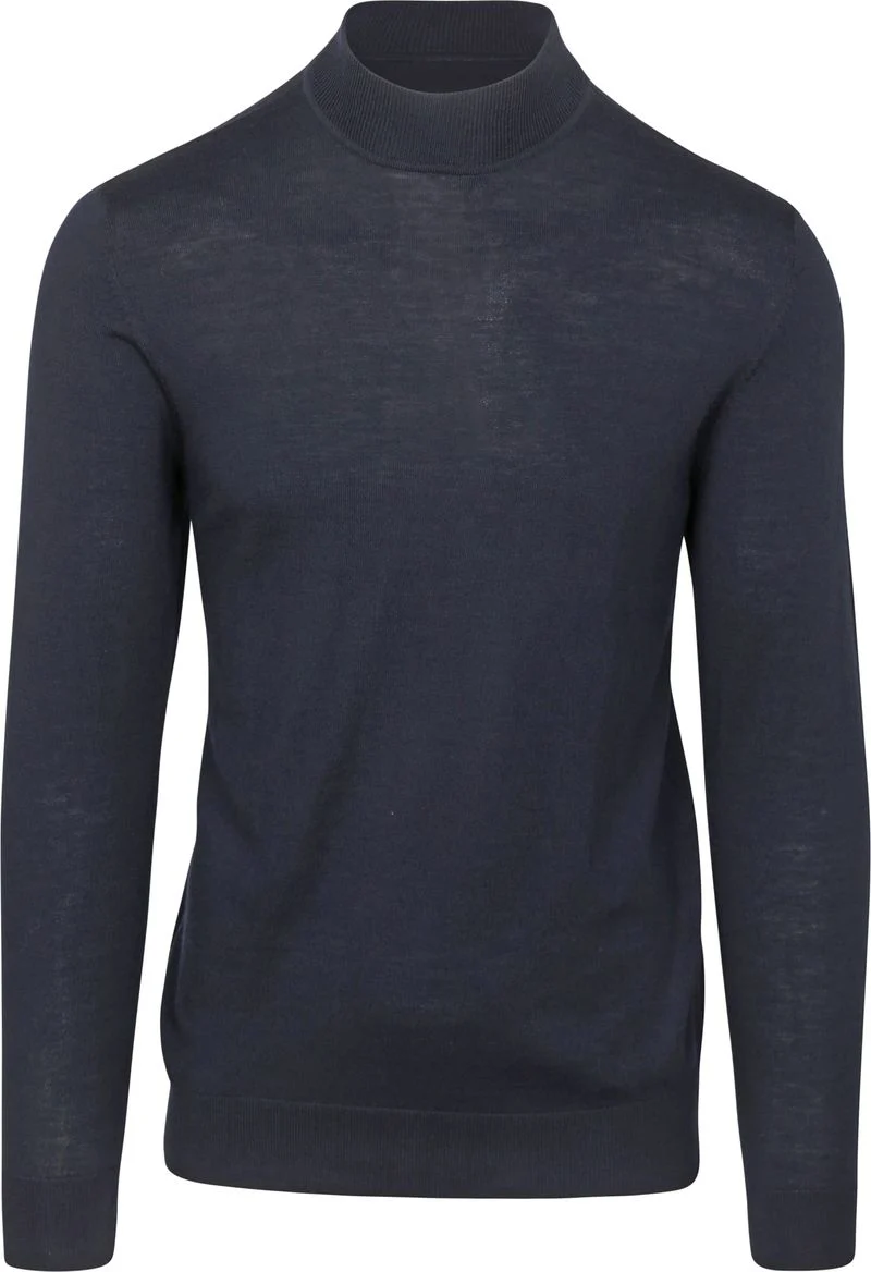 Profuomo Turtleneck Merino Pullover Blau - Größe XL günstig online kaufen