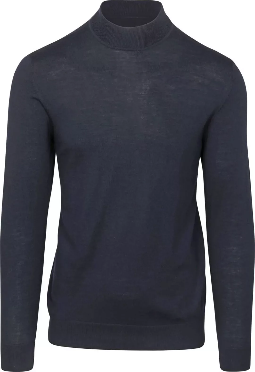 Profuomo Turtleneck Merino Pullover Blau - Größe M günstig online kaufen