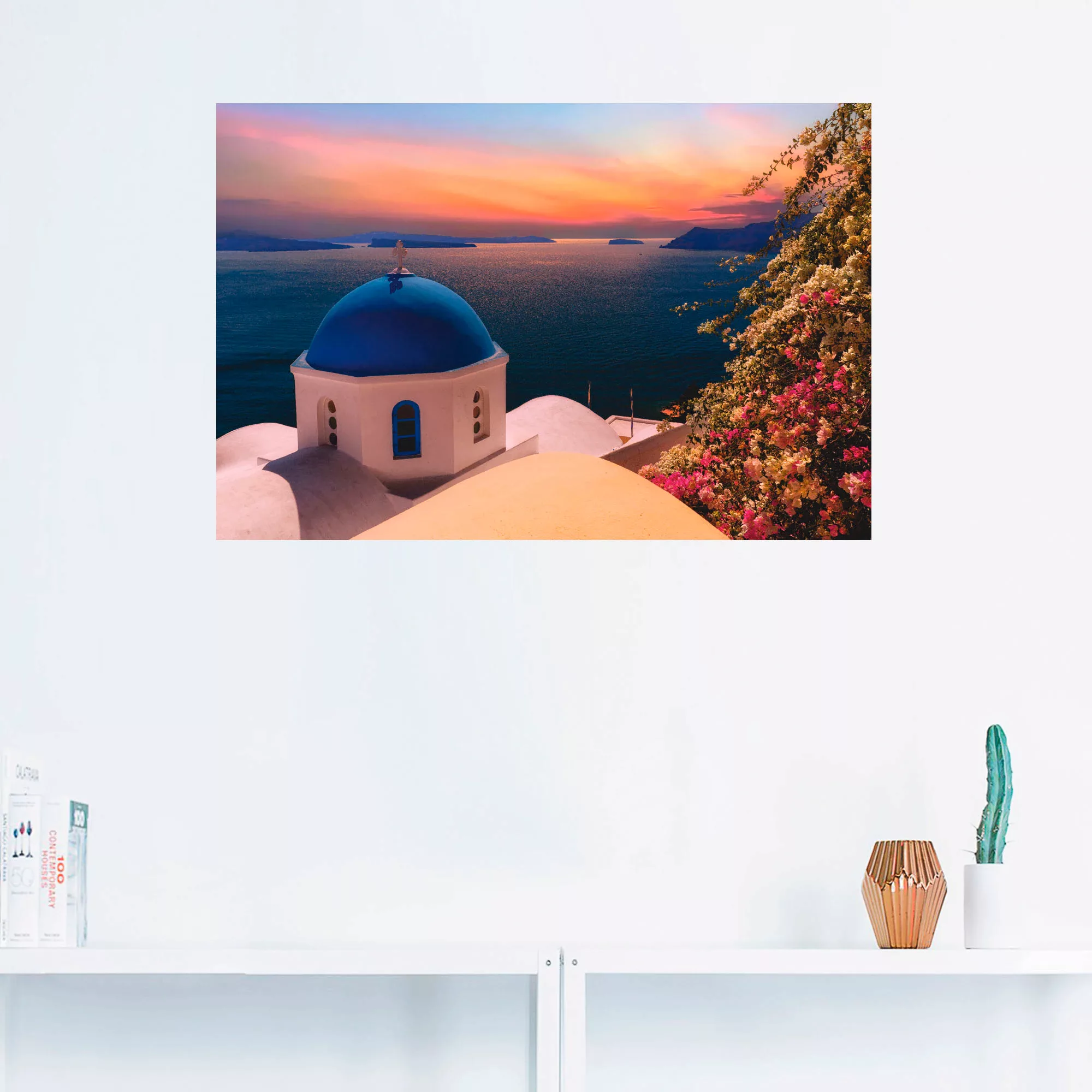 Artland Wandbild "Santorini", Gewässer, (1 St.), als Alubild, Outdoorbild, günstig online kaufen